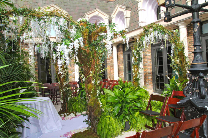 Outdoor Terrace Wedding Ceremony